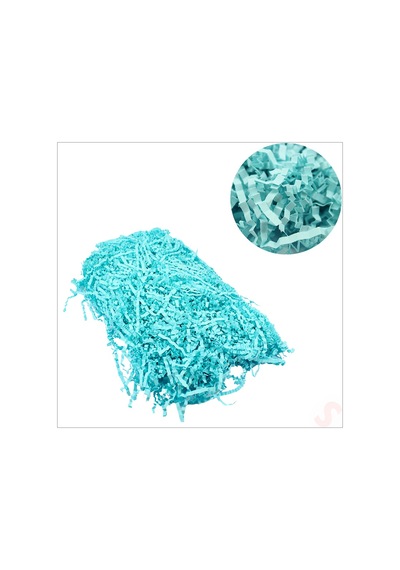 Zikzak Kırpıntı Kağıt Paketleme Dolgu Malzemesi, 50 Gr - Mavi 1+