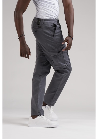 Fbı Jeans Mevsimlik Kanvas Kumaş Regular Fit Boru Paça Kargo Pantolon 001