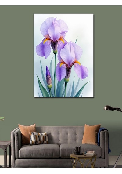 Kanvas Tablo Mor Zarif Süsen 100cmx140cm