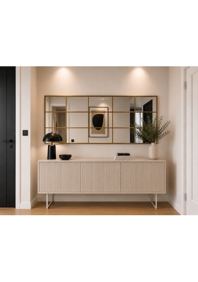 Effe Gold Metal Çerçeveli 5/3 Model 180x80 Cm Dekoratif Ayna