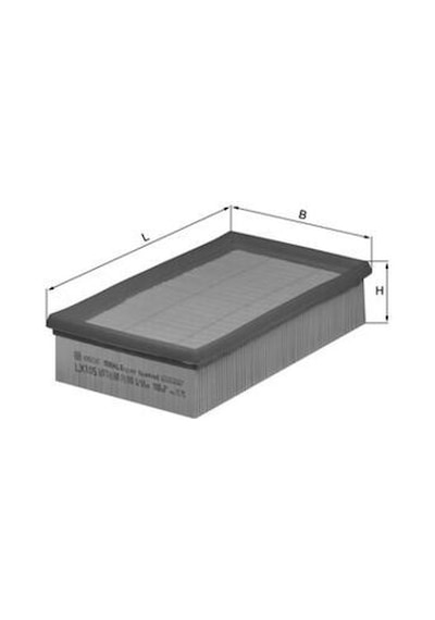 Mahle  Lx105 Hava Filtresi Bmw M10 M20 M30 M40 M42 M43 M73 E31 E30 E34 E36 E23 E24 E28 13721247842