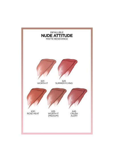 L'Oréal Paris Infaillible Matte Resistance Likit Mat Ruj - 601 Worth It & Mini Paradise Maskara 4.7 Ml Makyaj Seti pktinf2stprjprdsmskr-9322 601