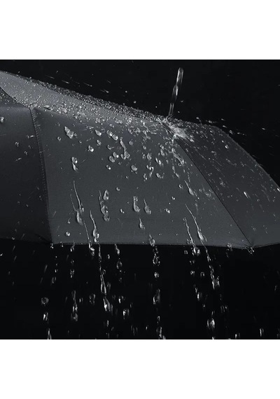 Aventus Umbrella Ahşap Saplı 12 Telli Şemsiye Siyah