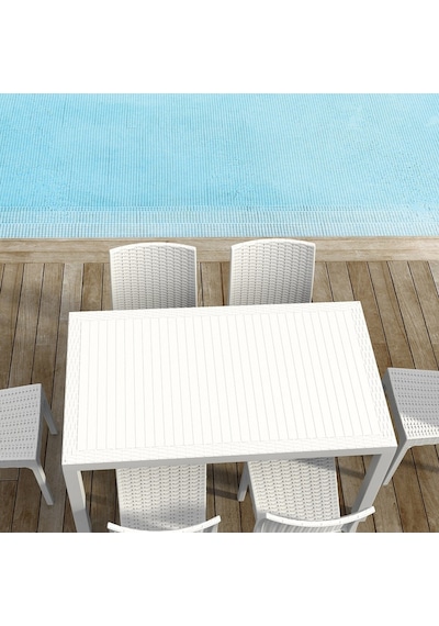 Ibişler Siesta Florida Kolsuz Koltuk Beyaz Sıe007