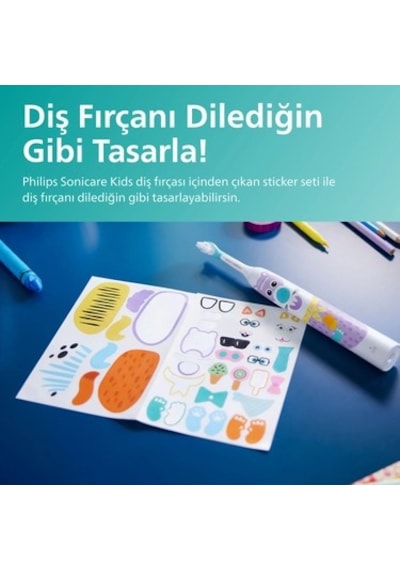 Çocuklar İçin Şarjlı Diş Fırçası - Kişiselleştirilebilir Temizlik
