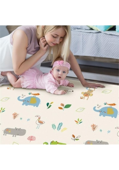 Dwinguler Jungle Friends Bebek Oyun Matı ve Halısı