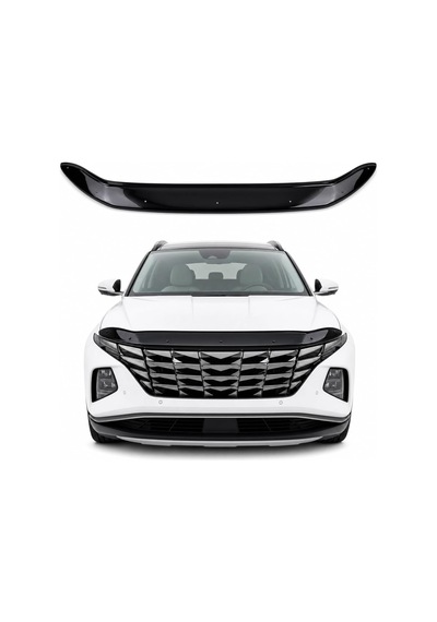 Hyundai Tucson 2022 Ve Sonrası Abs Ön Kaput Rüzgarlığı Kaput Koruma Taş Ve Böcek Önleyici Parlak Siyah
