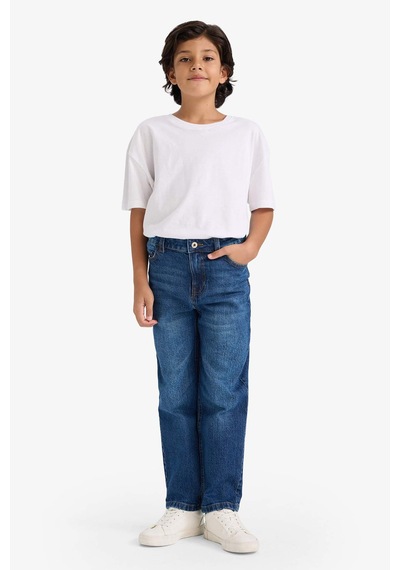 Defacto Straıght Fıt Düz Paça Jean Pantolon Erkek Çocuk F8492A826SM