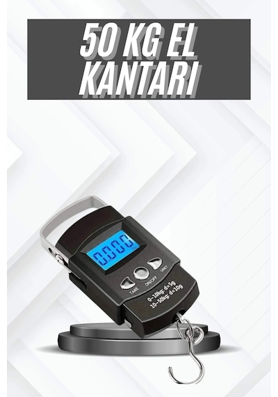 Profesyonel El Terazisi El Kantarı 50 Kg Dijital Göstergeli Tartı