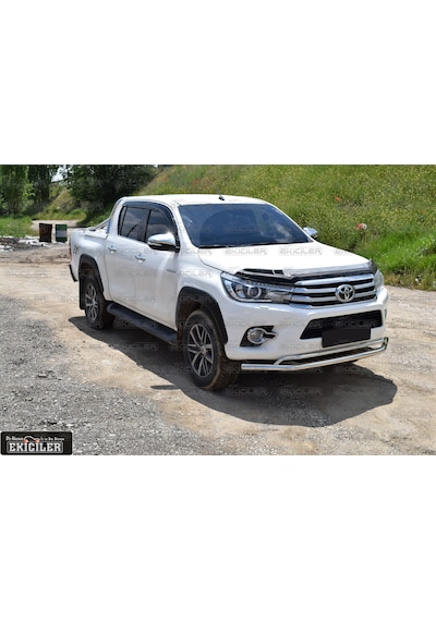 Ekiciler Toyota Uyumlu Hilux 2015 Sonrası Krom Bıyık Ön Koruma