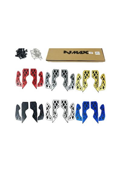 Yamaha Nmax Techmax 125/155 2025-2026 Aksesuar Paspas Basamak Seti Mavi Renk Mavi