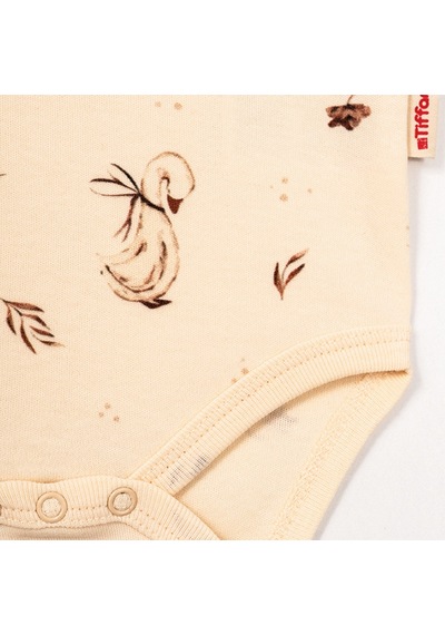 Tiffany Baby & Kids Tiffany Mother Swan Organic Theme Yarım Kollu Bebek Body 56008
