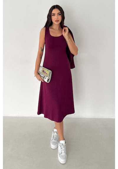 Kadın Düşük Omuzlu Takım Burgundy Drift Bordo
