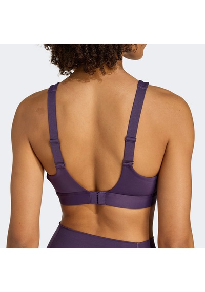 Adidas Tlrdreact Training High Support Kadın Mor Antrenman Bra Jw4874