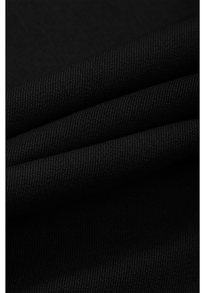 Deepsea Erkek Siyah Modern Fit Likralı Kumaş Pantolon Günlük & Ofis Kullanımı 2602020 Siyah
