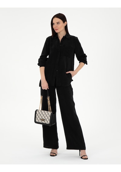 Pierre Cardin Kadın Siyah Pantolon Kanvas-chino 50305978-vr046 Siyah