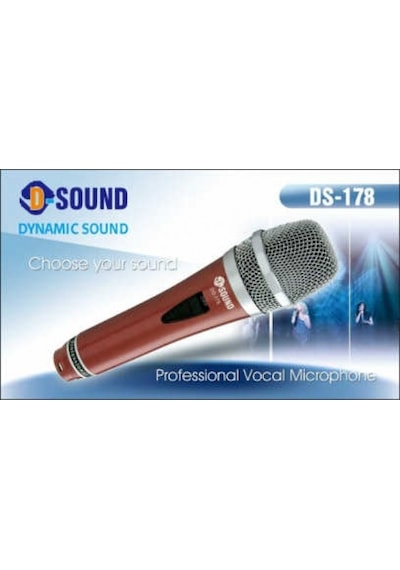 D Sound Ds-178 Dinamik Kablolu Mikrofon-5 M Kablo Dahil