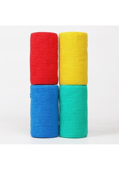 Tules Medikal Kendinden Yapışkanlı Coban Bandaj 10cm X 4.5m Mavi 12 Adet