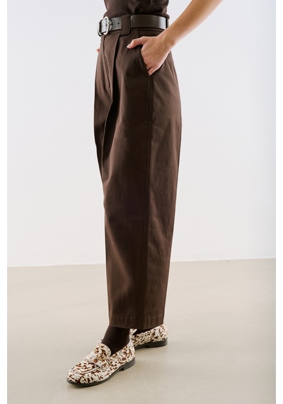 Manuka Gabardin Straıght Pileli Pantolon Acı Kahve Aw26pnt00004-12537 Acı Kahverengi