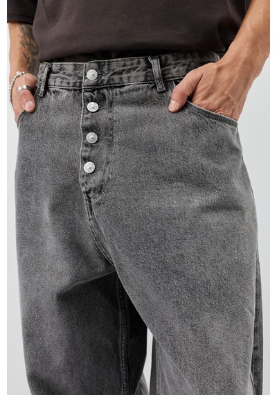 Vamos Barrel Fit Jeans Gri