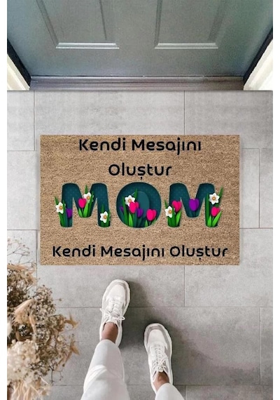 Dijital Baskı Kişiye Özel İç Kapı Dekorasyon Paspas Ps11238 Renkli