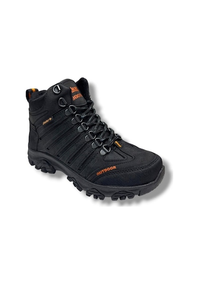 Dakırs 116-26 Deri Outdoor Kürklü Fermuarlı Çocuk Bot 36-39 Siyah