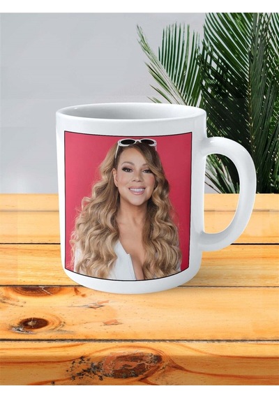Mariah Carey Baskılı Kupa Bardak Kişiye Özel Desen 3 Çok Renkli