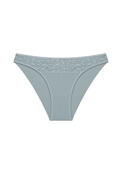 Penti Leaf Tones Dantel Detaylı Pamuklu 3lü Çok Renkli Slip Külot çok Renkli