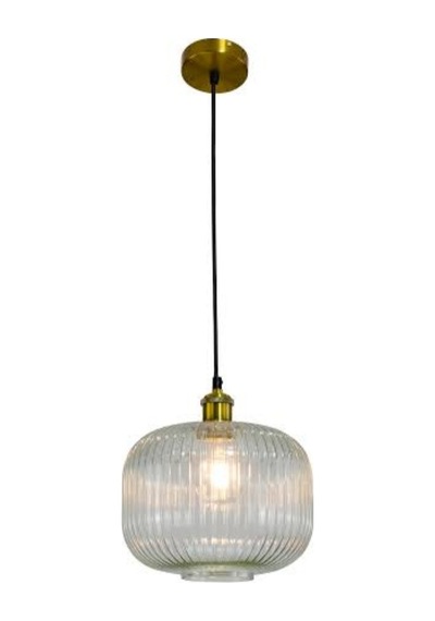 Mylights Rustik Vintage Seffaf Tekli Sarkıt Avize 20Cm