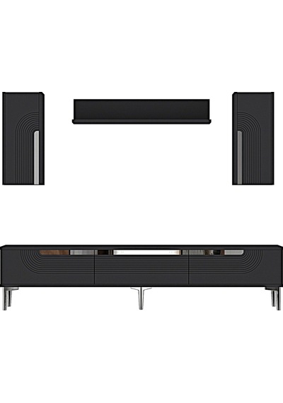 Tvr1803as - Meyra Tvr180 Ünitesi Takım Antrasit-sılver 180cm