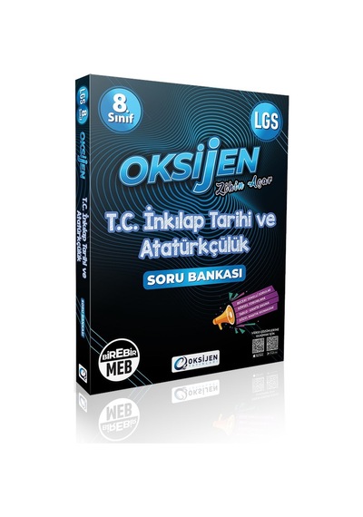 8. Sınıf T.C. İnkılap Tarihi ve Atatürkçülük Soru Bankası -  Oksijen Yayınları