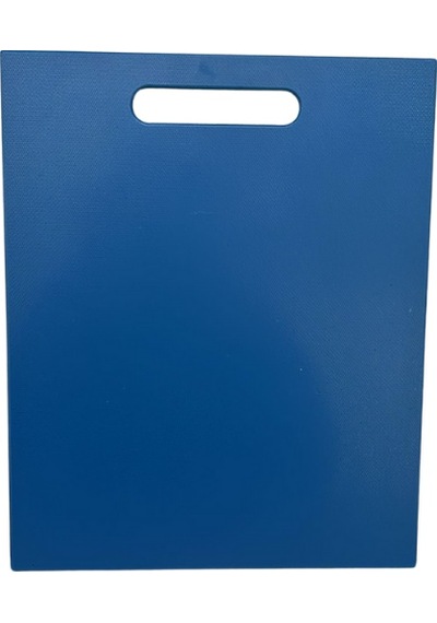 Türkay 32.5x26.5x1 Cm Saplı Polietilen Kesme Tahtası Kesim Levhası Mavi 1138