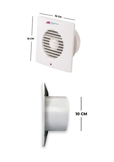 100lük Banyo Tuvalet Aspiratör Havalandırma Fanı 10cm