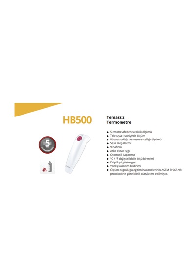 Rossmax Hb500 Temassız Termometre Ateş Ölçer