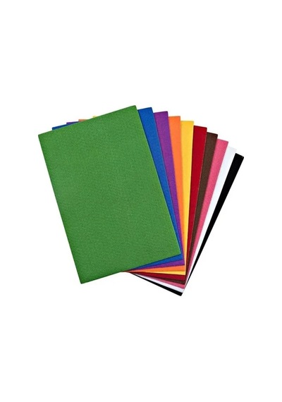Karışık Renklerde 40 Adet A4 Boyutunda Keçe - 20x30 Cm