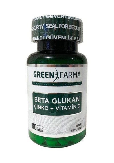 Green Farma Beta Glukan -Vit C -Zn 60 Tablet