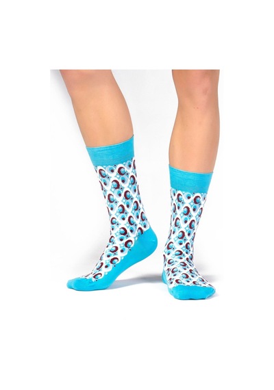 Ozzy Socks Bubble Desenli Çorap Turkuaz