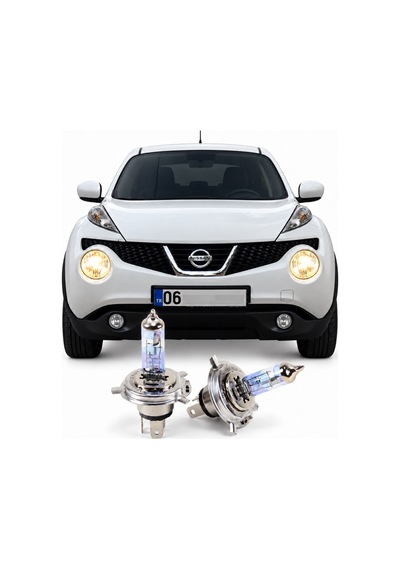 Nıssan Juke Halojen Sarı Kısa Ve Uzun Far Yedek Ampulü H4 Xtreme Vısıon %150 Xv 2 Adet