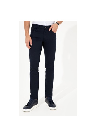 Pierre Cardin Lacivert Slim Fit Kanvas Pantolon 50251460-vr033