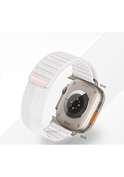 Apple Uyumlu  Watch  44 45 46mm Utra 49mm Fabric Spor Yumuşak Kumaş Kordon Seri 2 3 4 5 6 Se 7 8 9 10
