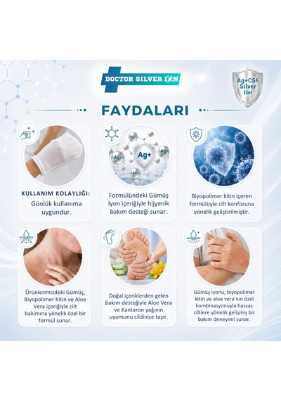 Gümüş iyon & Biyopolimer Kitin Duruluma Gerektirmeyen Kremli Kese