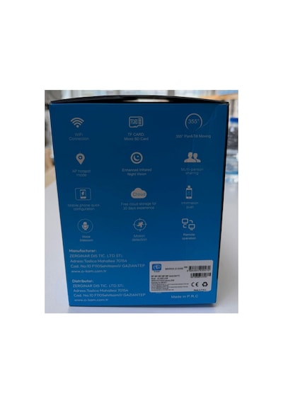 O-kam Ok-206w Wifi 12mp 4 Lens Aov Sirenli Gece Görüş Sesli Akıllı Güvenlik Kamerası Kişi Takibi Adaptör li