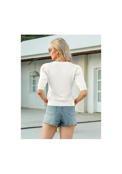 Youknitwear You Windy Triko Hırka Beyaz