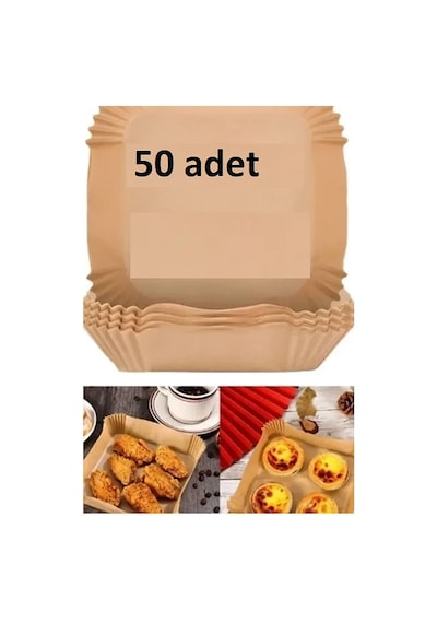 Fritöz Pişirme Kağıdı 50 Evimdeyokyok Çok Renkli