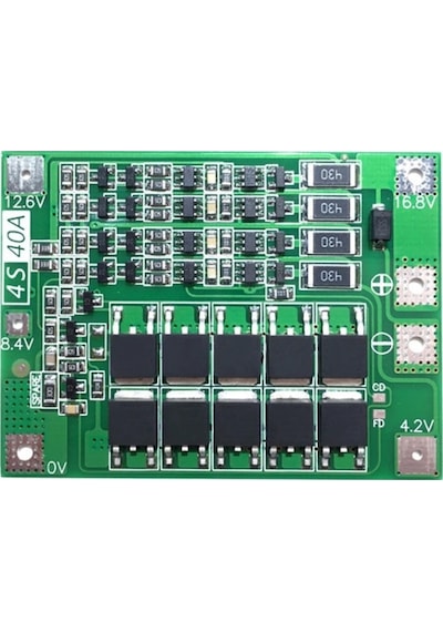 4S Bms 40A 18650 Lityum Pil Şarj Koruma Devresi (Balanslı)