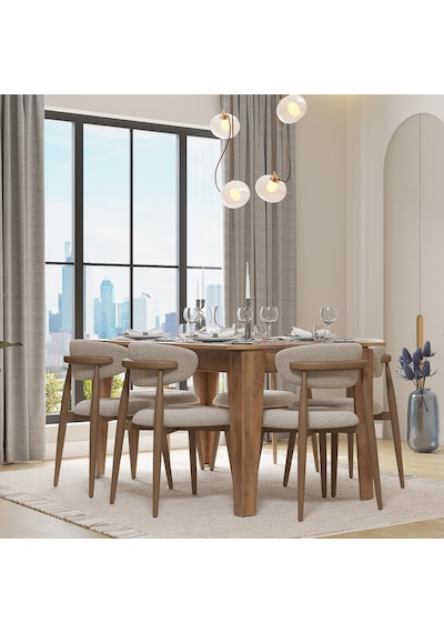 Sephia Açılır Yemek Masası - Oslo Ceviz 160x75x90 Cm Ceviz