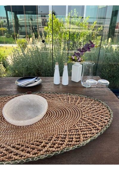 Runner - 1 Adet - 110 X 55 Cm Natural Kahverengi