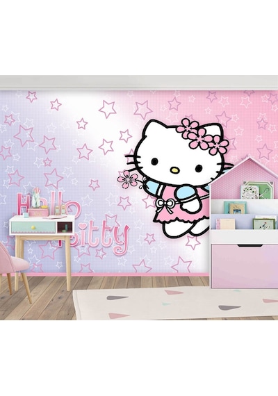 Hello Kitty Çocuk Odası Duvar Kağıdı