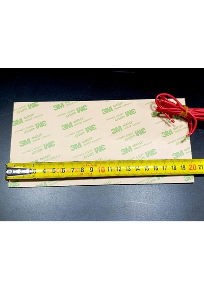 Sern Esnek Silikon Açık Büfe 20x10cm Yapışkanlı Termikli Isıtıcı Rezistans 200w R1083