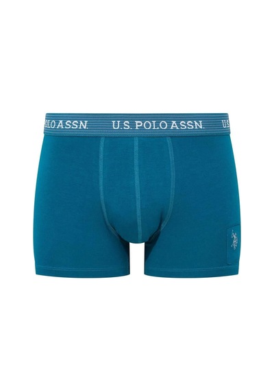 U.S. Polo Assn. U.s Polo Assn. 80515 Erkek Pamuklu 3'lü Boxer-lacivert&baskılı&yeşil Lacivert